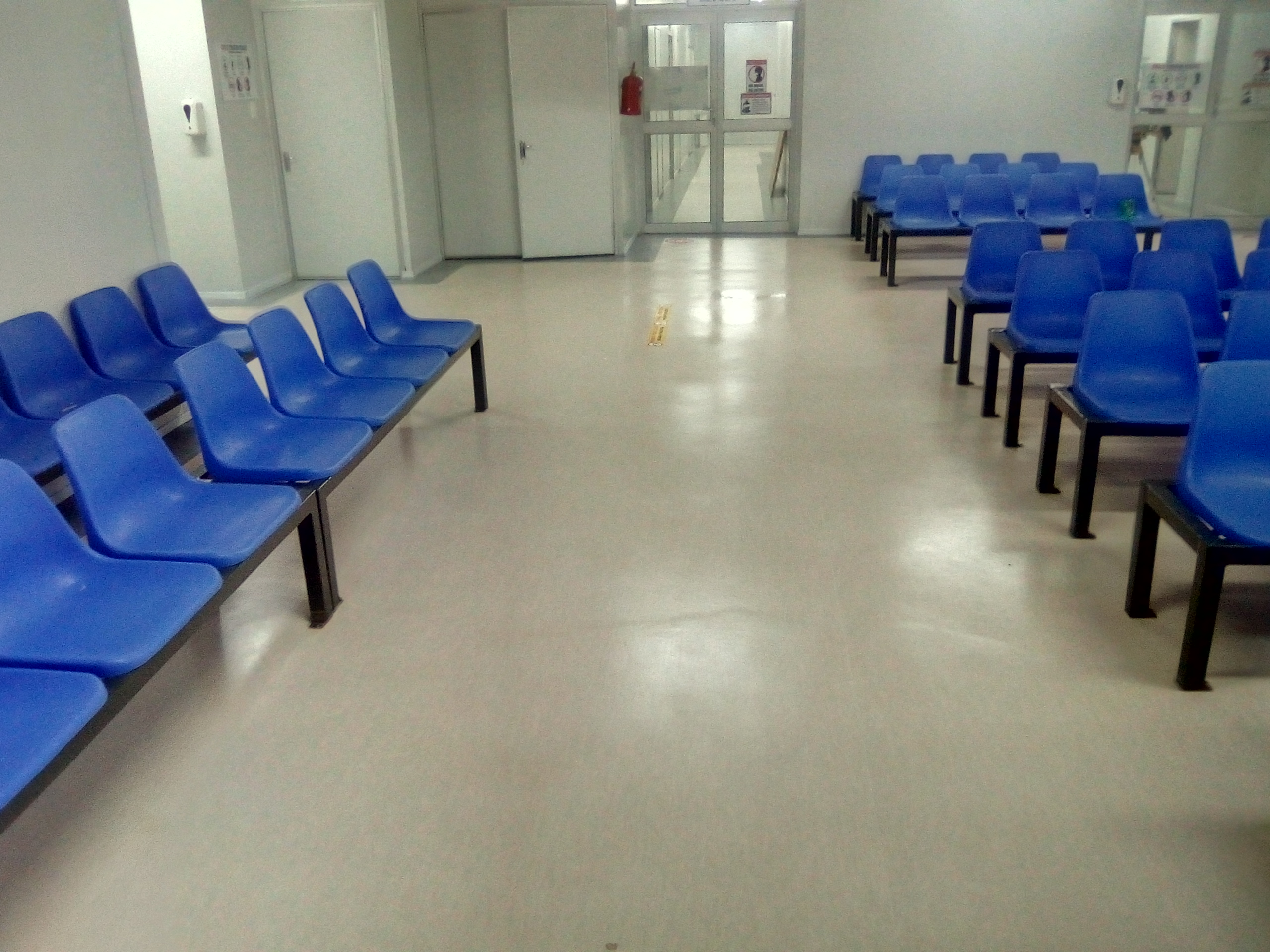 Tonga Hospital COVID ward flooring before restoration
